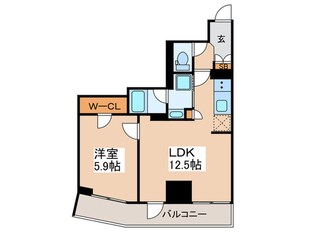 栖-浅草蔵前の物件間取画像